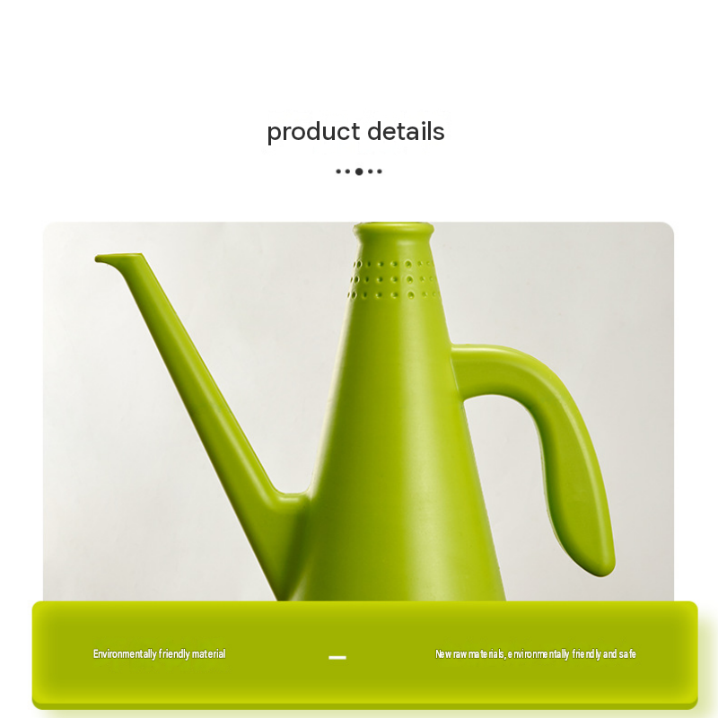 Green 2-in-1 Watering Can with Spray Nozzle - 1L Lightweight PP Garden Sprayer view 10