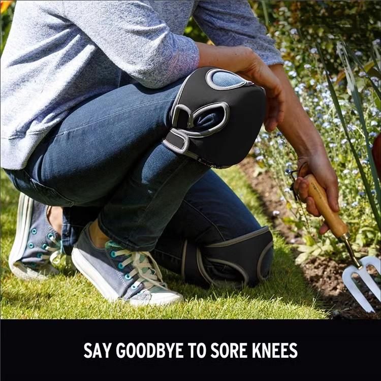 Green Garden Kneeling Pads with Adjustable Straps - Thick Sponge Knee view 5