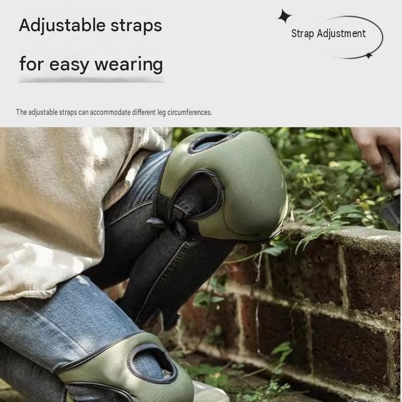 Green Garden Kneeling Pads with Adjustable Straps - Thick Sponge Knee view 6
