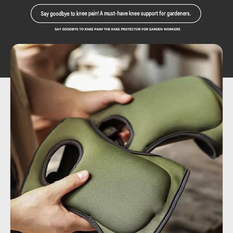 Green Garden Kneeling Pads with Adjustable Straps - Thick Sponge Knee view 8