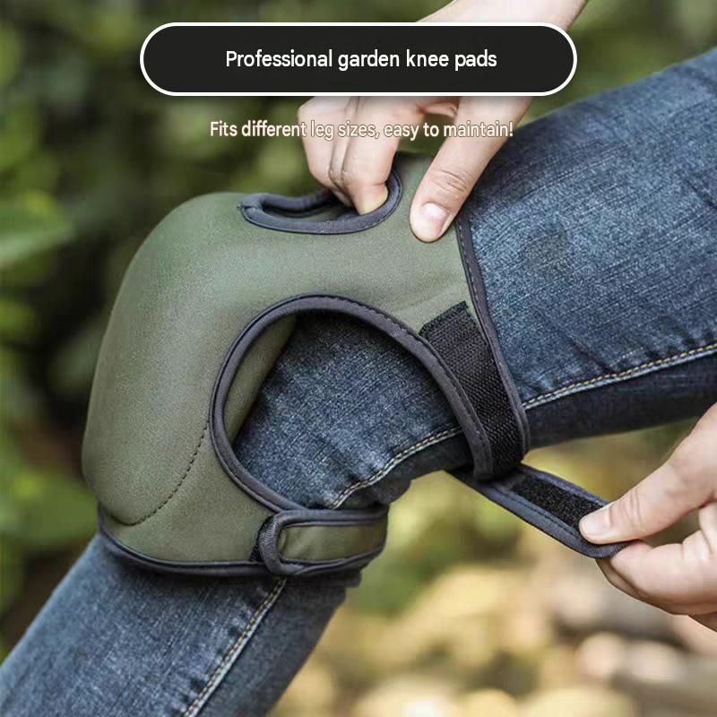 Purple Garden Kneeling Pads with Adjustable Straps - Thick Sponge Knee view 2
