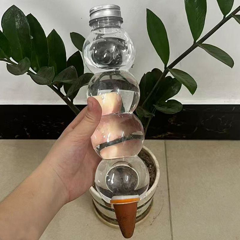 3-pack Gourd Shaped Self Watering Spike - 520ml Automatic Plant Waterer with view 4