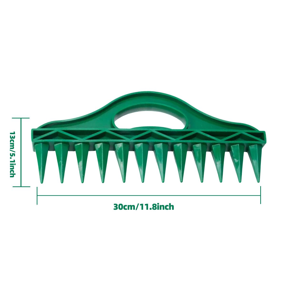12-Hole Garden Seed Dibber Tool - 30cm PP Soil Aerator and Seeder Press for view 8