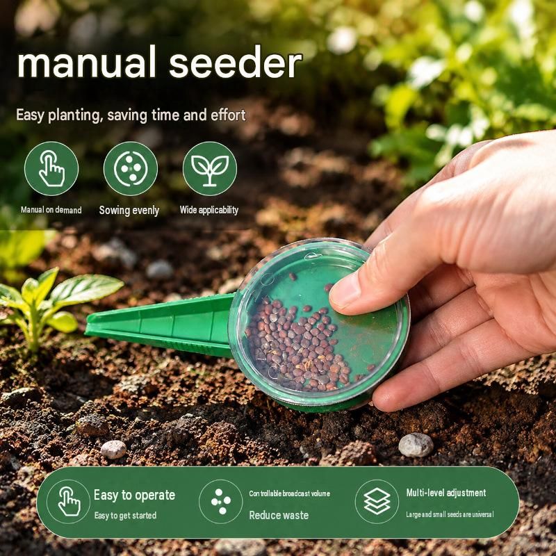5-pack Adjustable Manual Seed Planter - Precision Vegetable Seeder Tool with view 3