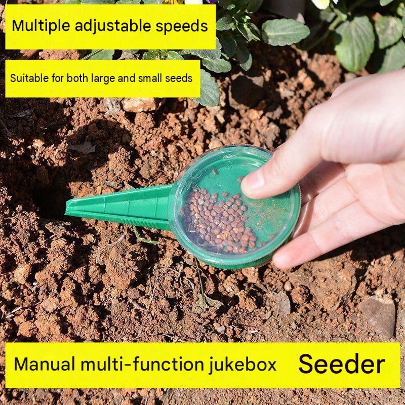 Garden Sowing Kit - 1-pack 12-Hole Soil Dibber and 3-pack Adjustable Manual view 11