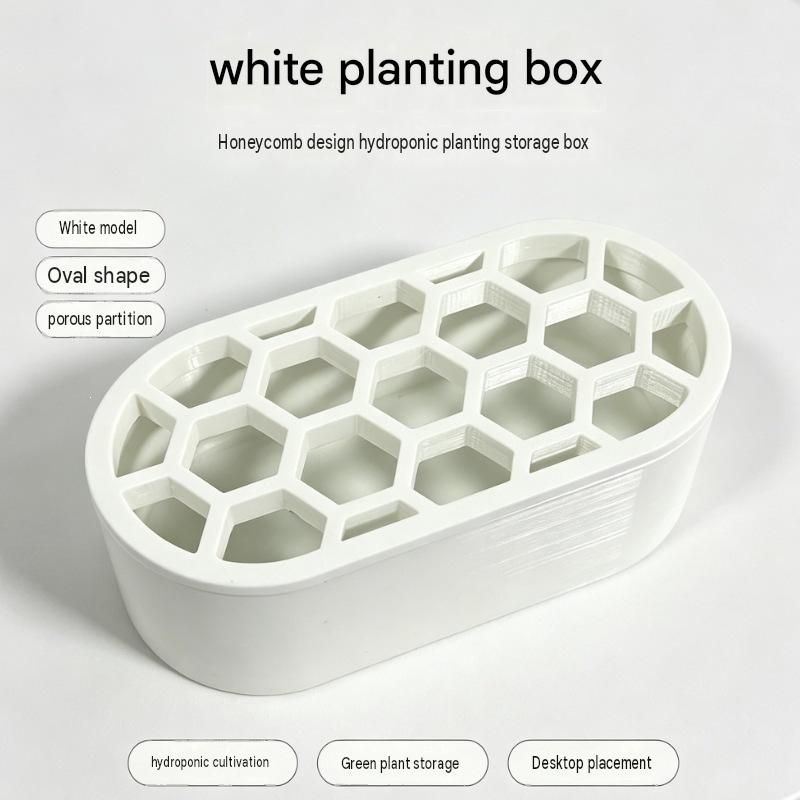 4-pack Black Hexagonal Hydroponic Regrowth Kit - 12*6*3cm PP Self-Watering view 6