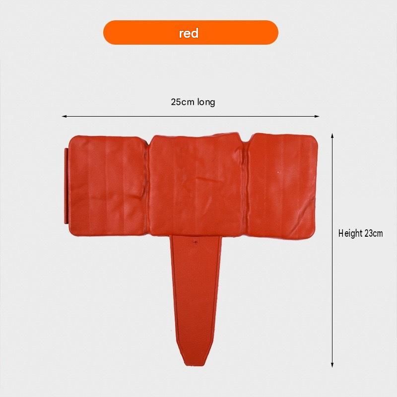 20-pack Red Interlocking Faux Stone Garden Edging Fence - Flexible PVC Flower — image 1