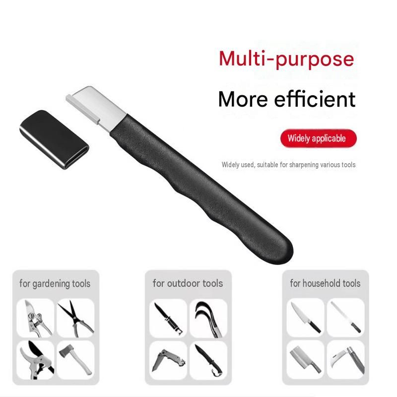 3-pack Red Portable Alloy Steel Knife Sharpener Tool - 125mm Ergonomic view 8