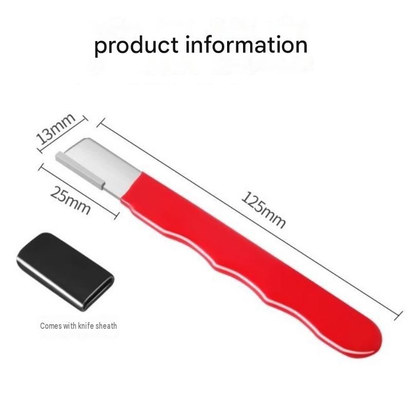3-pack Red Portable Alloy Steel Knife Sharpener Tool - 125mm Ergonomic view 11