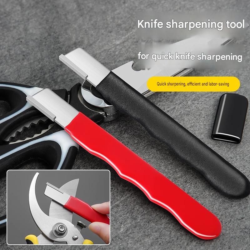 Garden Pruning and Sharpening Tool Set - Orange Stainless Steel Folding Shears view 9