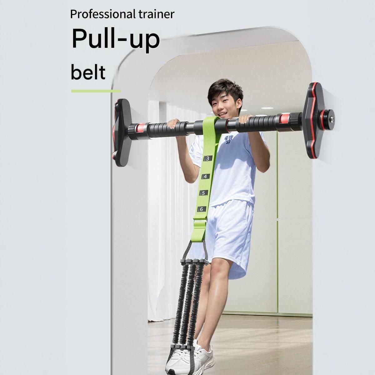 Adjustable Pull Up Assist Band - Home Gym Resistance Trainer with Latex Tubes view 2