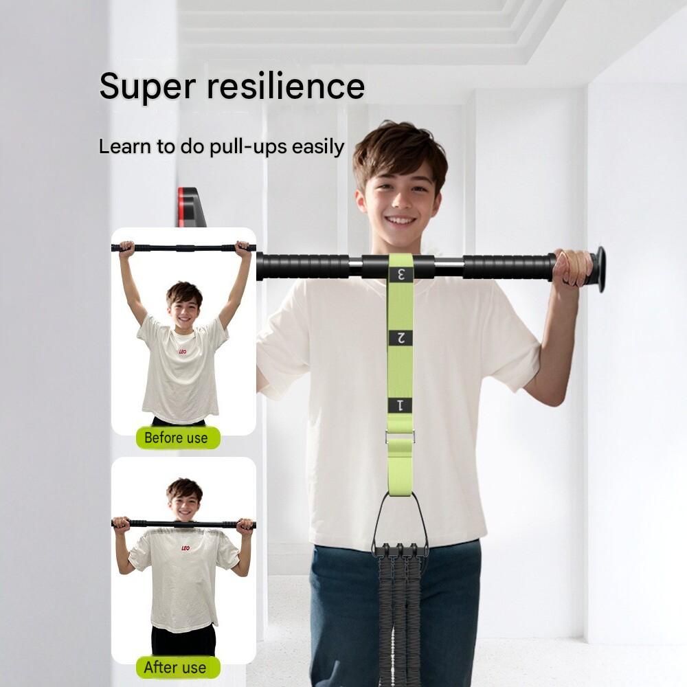 Adjustable Pull Up Assist Band - Home Gym Resistance Trainer with Latex Tubes view 3