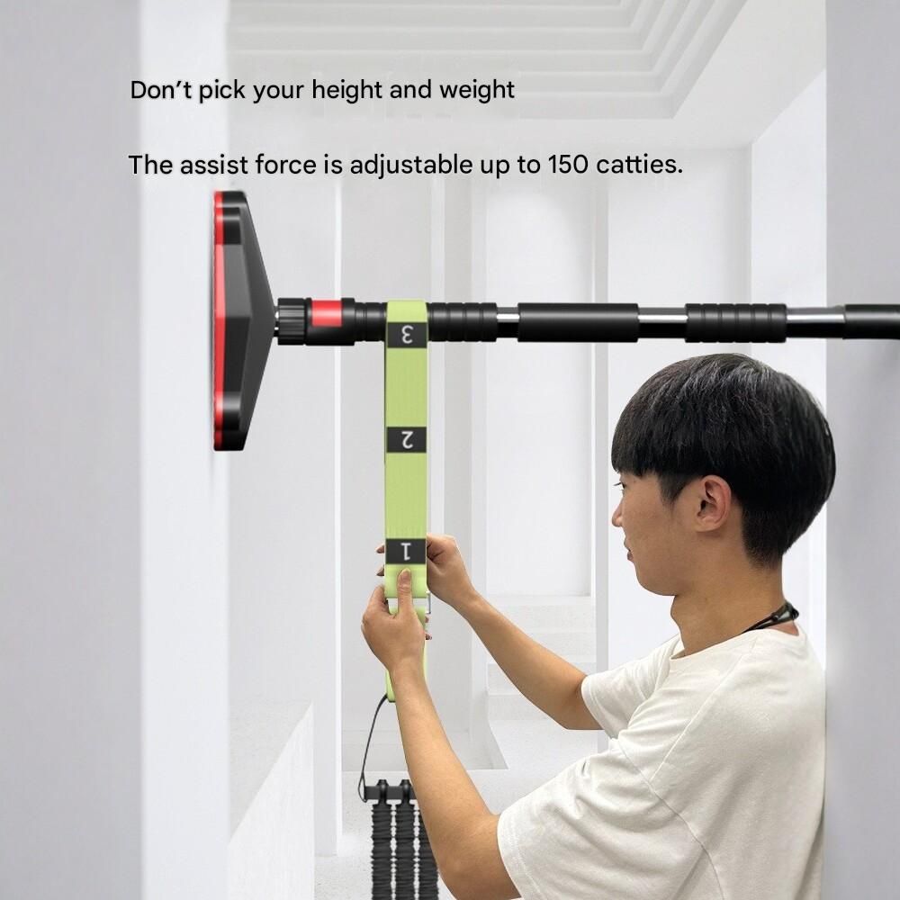 Adjustable Pull Up Assist Band - Home Gym Resistance Trainer with Latex Tubes view 4