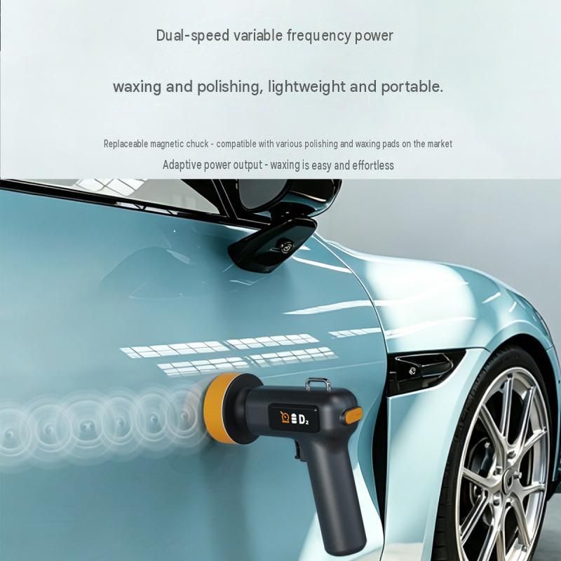 Cordless Car Polisher and Waxer Kit - 2-Speed Electric Buffer with LCD Display view 5