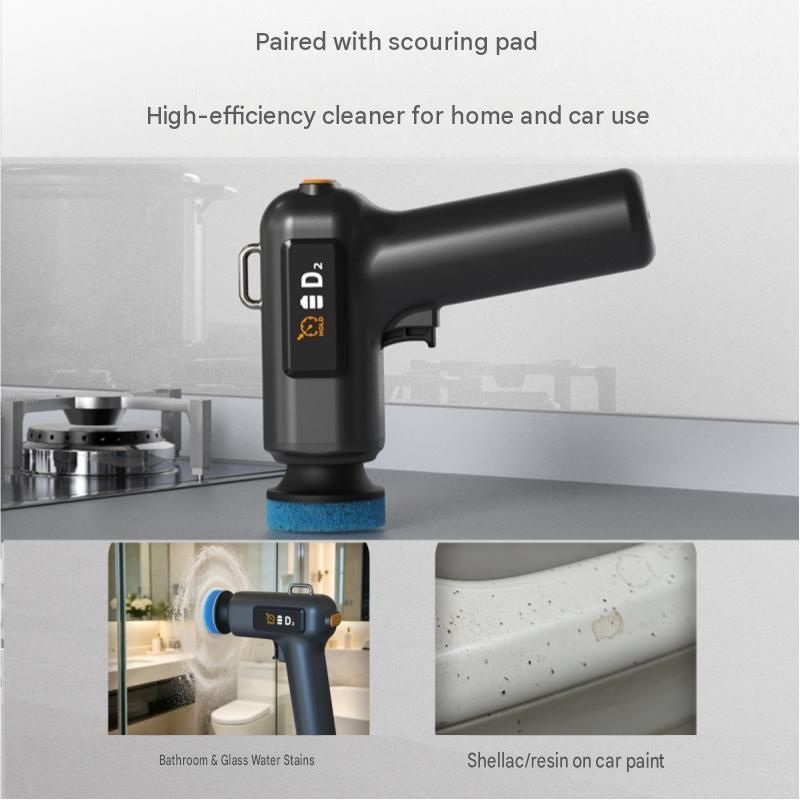 Cordless Car Polisher and Waxer Kit - 2-Speed Electric Buffer with LCD Display view 8