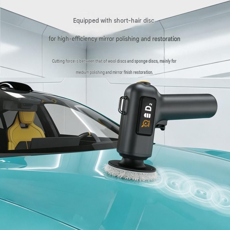 Cordless Car Polisher and Waxer Kit - 2-Speed Electric Buffer with LCD Display view 9