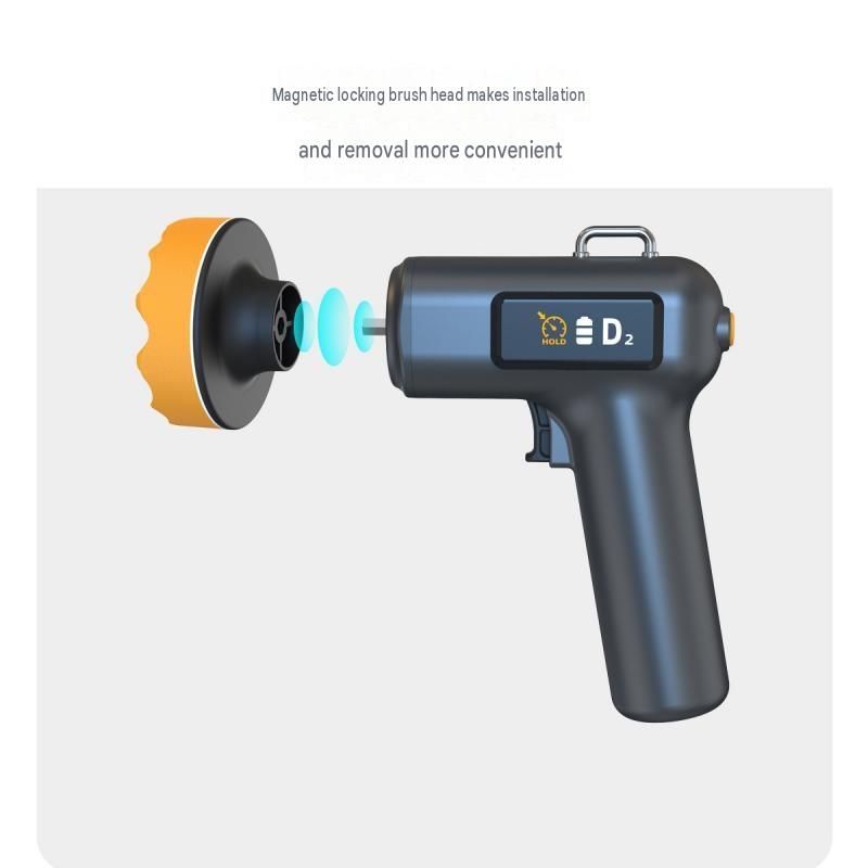 Cordless Car Polisher and Waxer Kit - 2-Speed Electric Buffer with LCD Display view 11