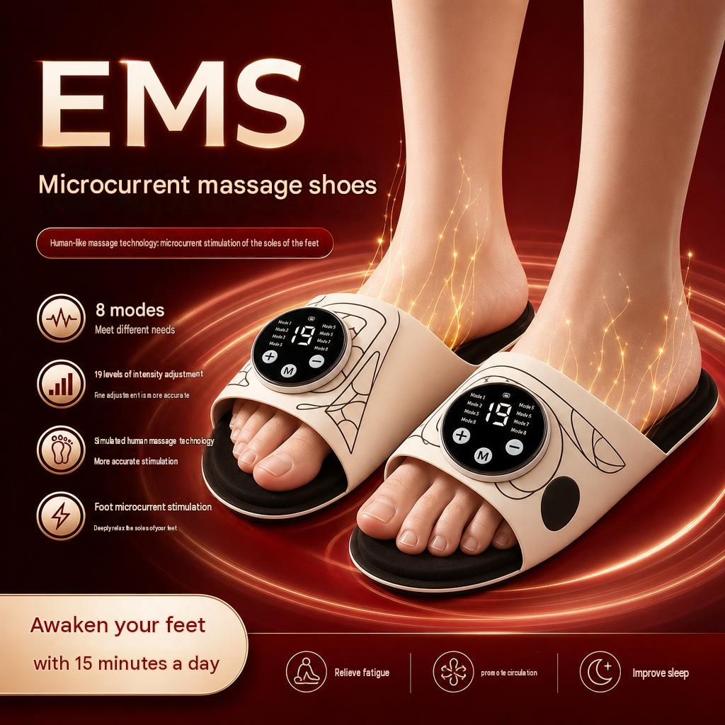 EMS Foot Massager Slippers - 8 Modes view 2