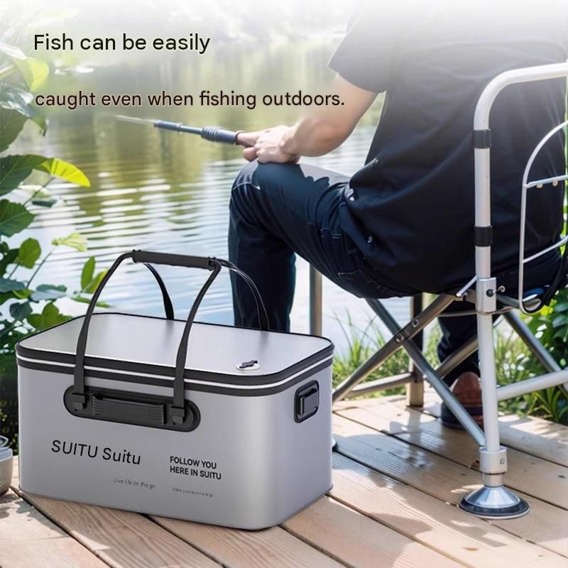 Blue Foldable Car Wash Storage Box - Large Capacity Waterproof EVA Organizer view 7