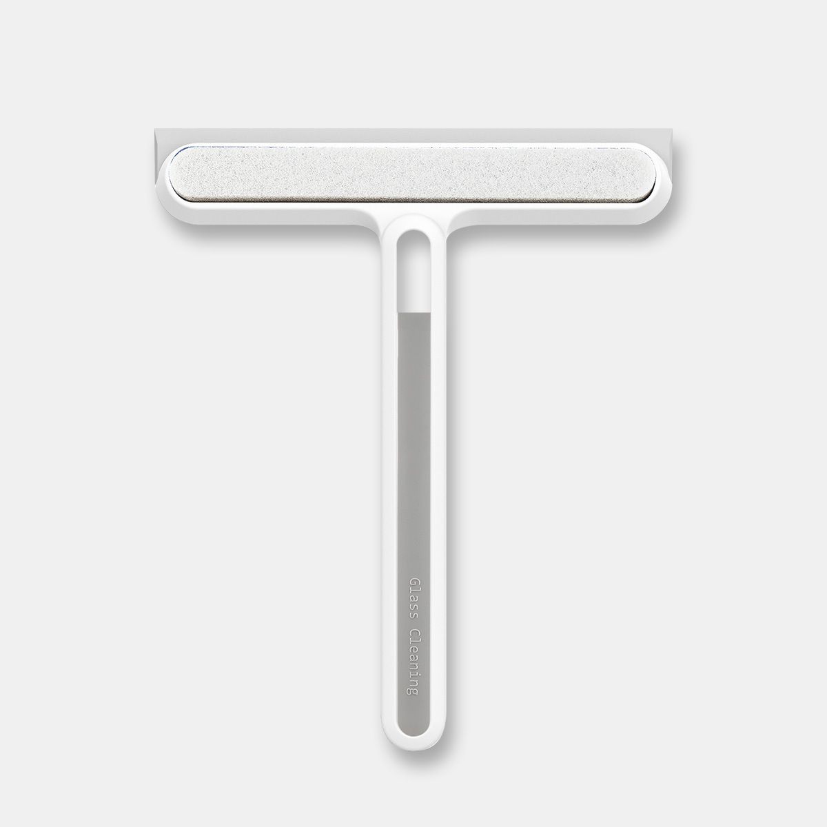 2-pack White 4-in-1 Window Squeegee and Scrubber - 22cm Wide Blade
