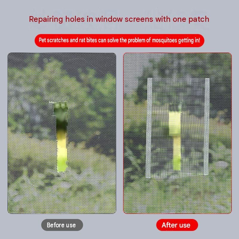 3-pack Self-Adhesive Window Screen Repair Patch - 10cm Wide DIY Flyscreen Mesh view 5