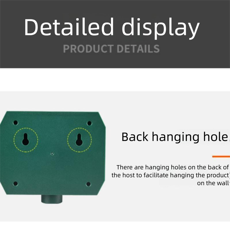 Solar Powered Ultrasonic Animal Repeller （Dual-speaker style）- Outdoor Pest view 9