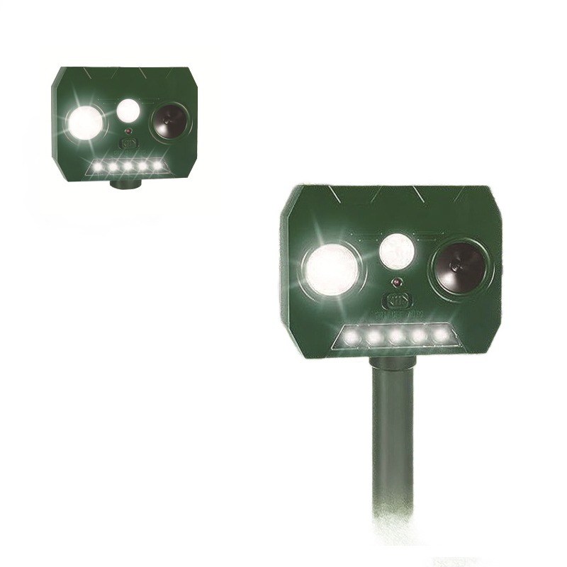 Solar Powered Ultrasonic Animal Repeller (Single-speaker style)- Outdoor Pest — image 1