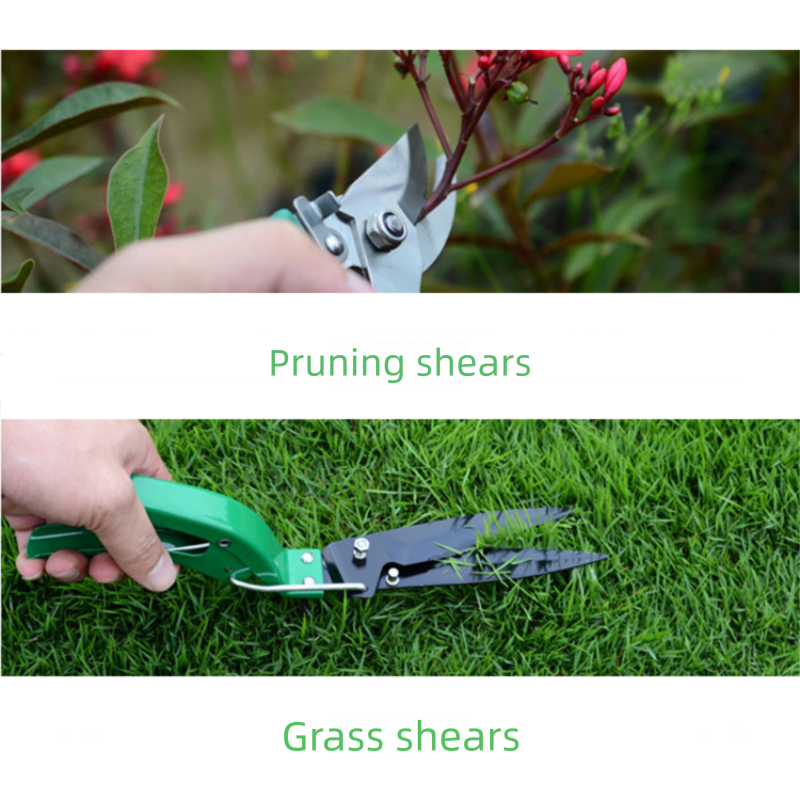 10-Piece Gardening Tool Set（Green handle with silver-gray face） - Stainless view 7