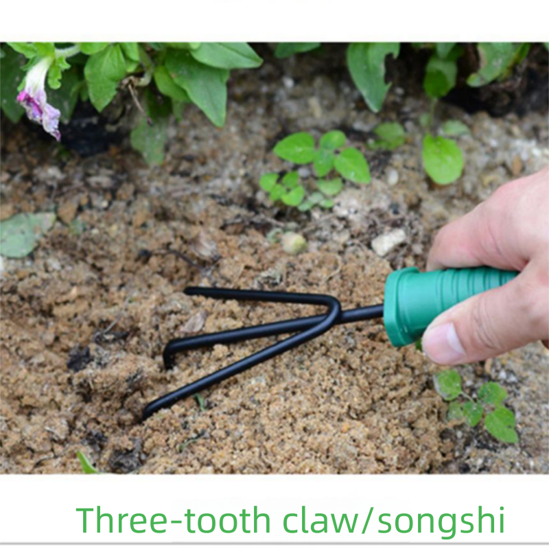 10-Piece Gardening Tool Set（Green handle with silver-gray face） - Stainless view 8