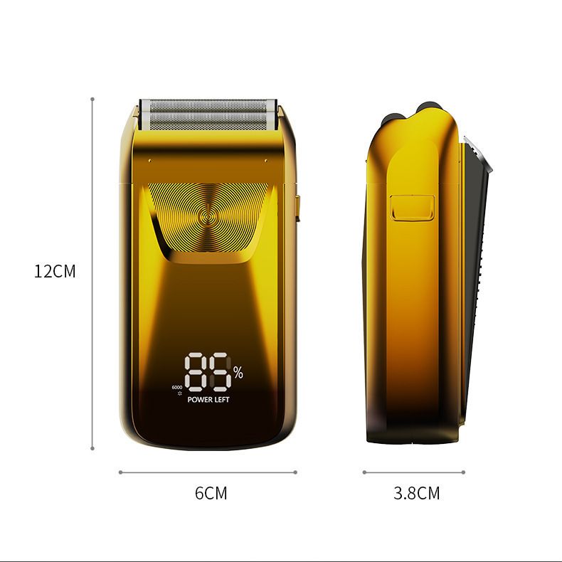 Men's Reciprocating Foil Shaver Basic Set (Silver) - USB Rechargeable Dual view 9