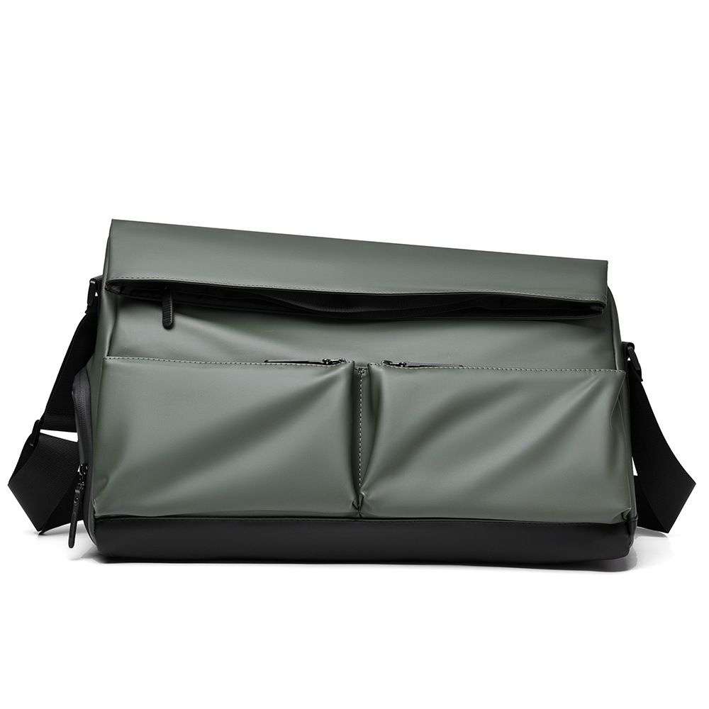 Green Expandable Travel Shoulder Bag - Large Capacity Gym and Duffel Bag with