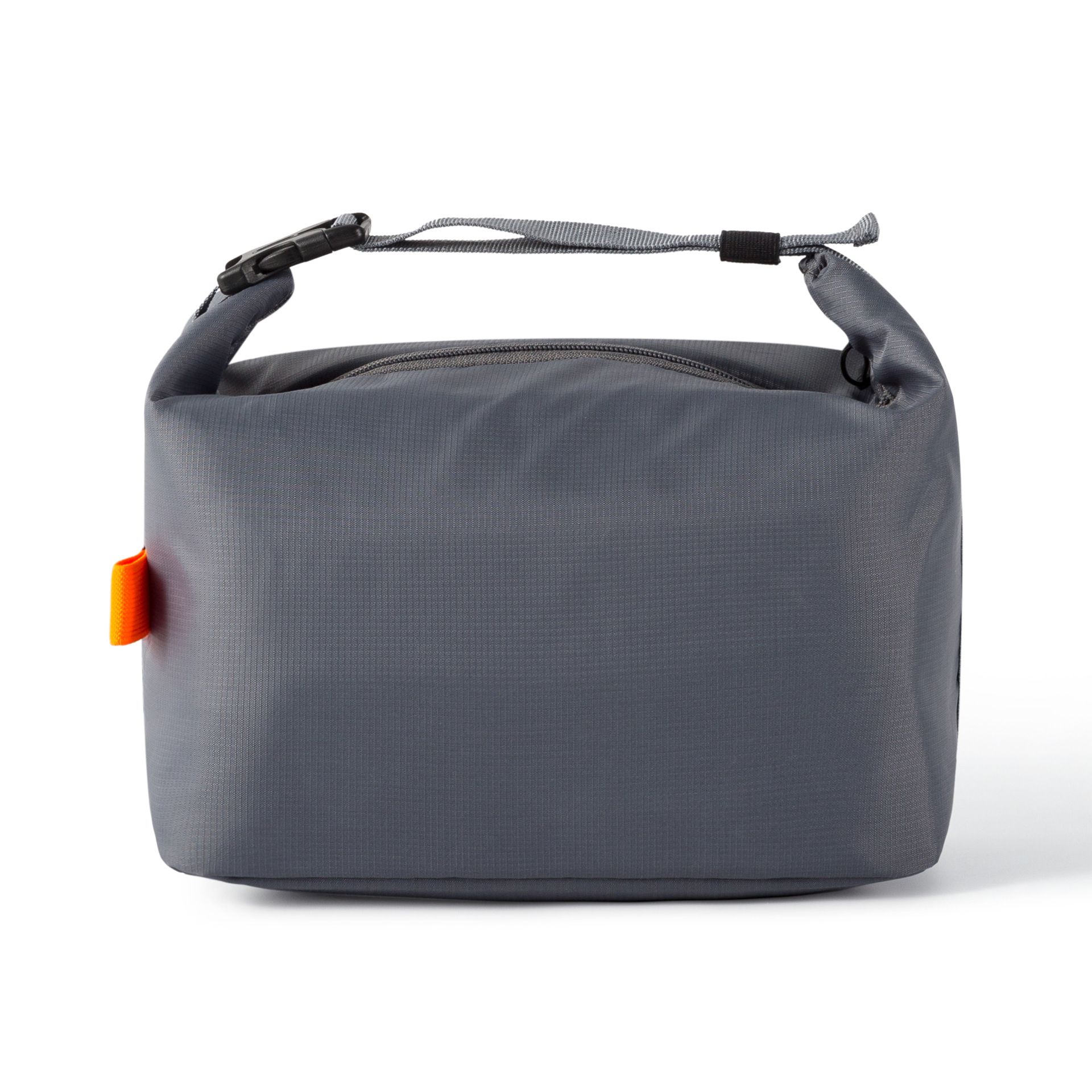 Gray Foldable Insulated Lunch Bag - Waterproof Oxford Cloth Lunch Tote with
