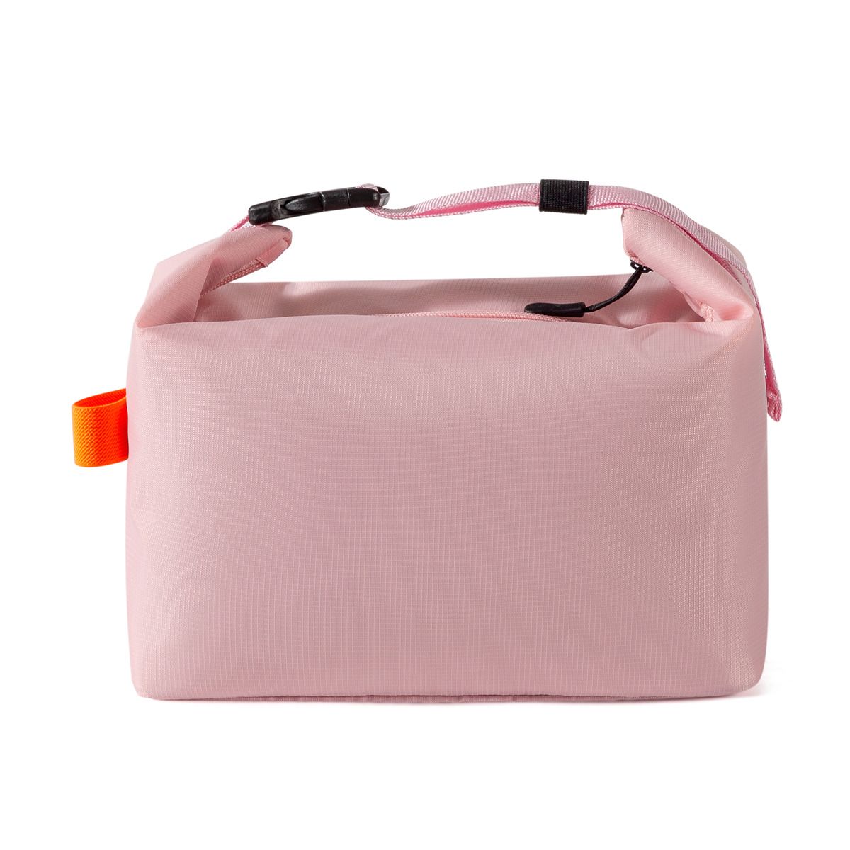 Pink Foldable Insulated Lunch Bag - Waterproof Oxford Cloth Lunch Tote with