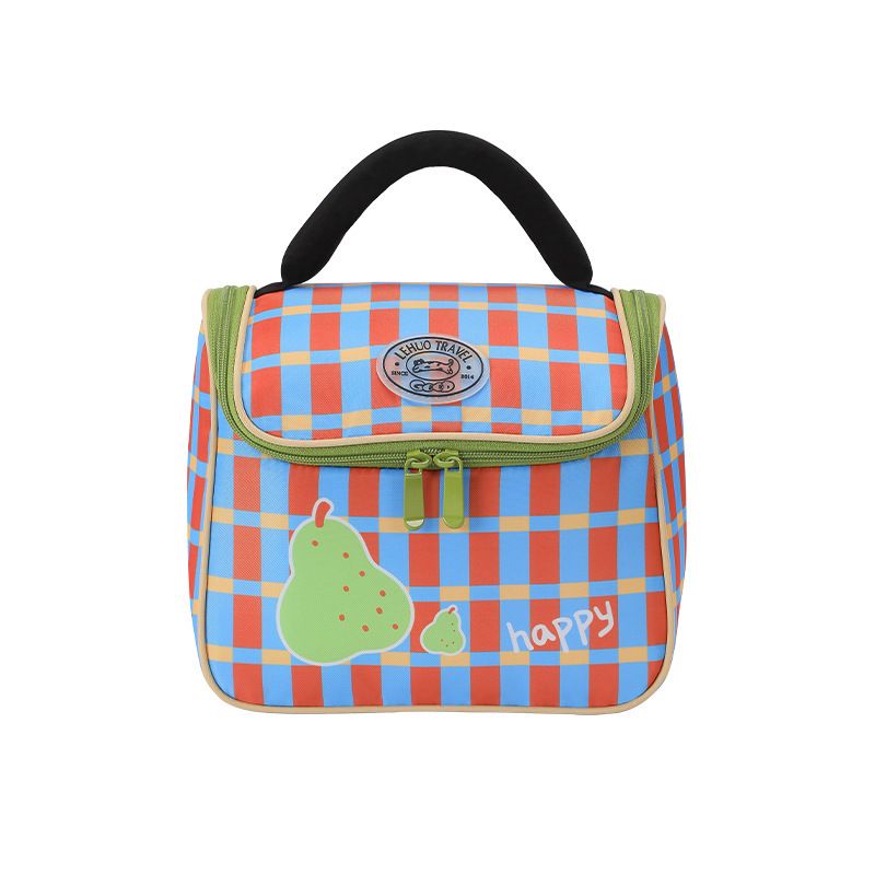 Blue Insulated Lunch Bag - Portable Lunch Tote with Thickened Aluminium Foil