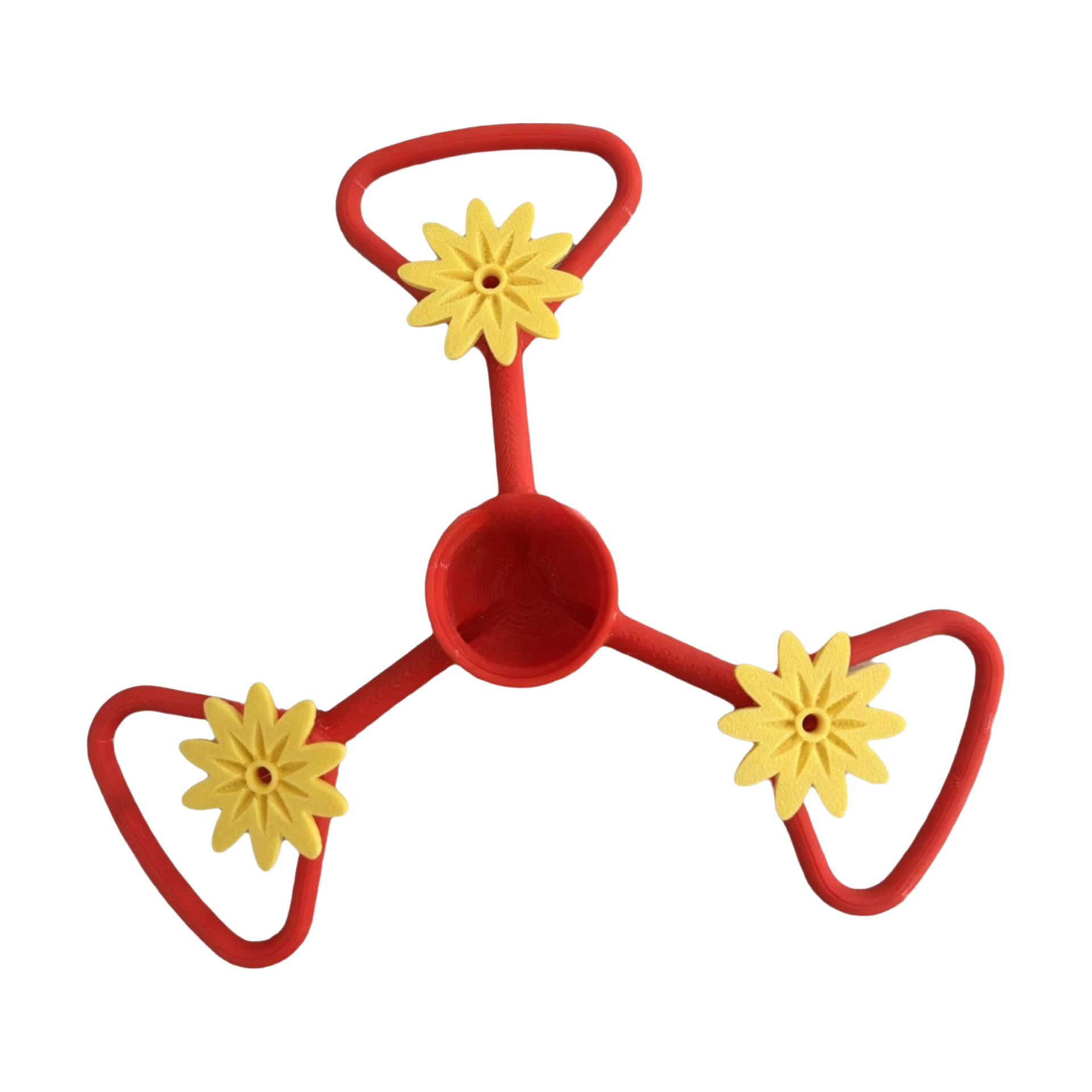 3 Pack Red Outdoor Bird Water Feeder Attachment with 3 Water Outlets
