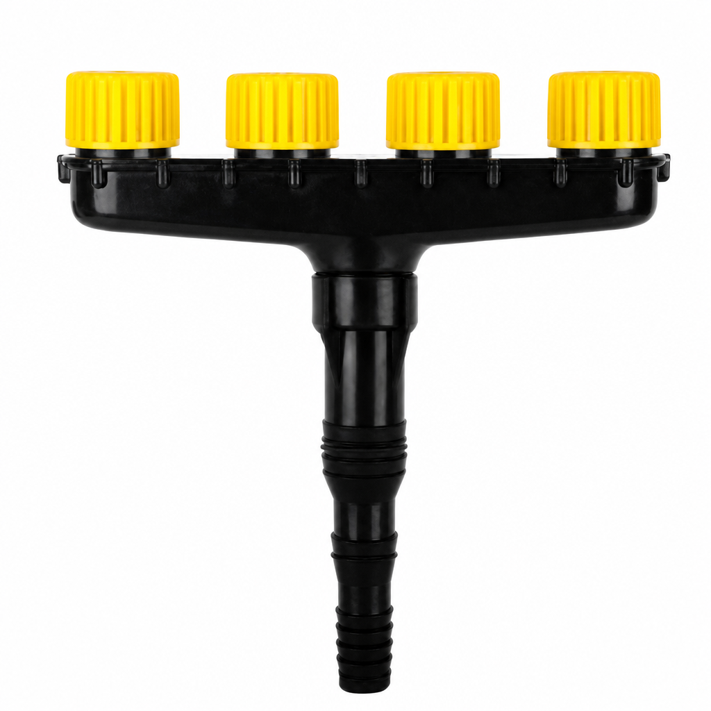 4-Head Adjustable Garden Spray Nozzle - Wide-Area Watering and Mist Sprayer