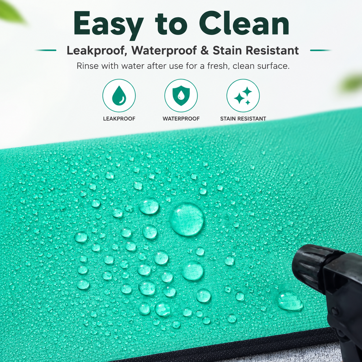 Yellow Waterproof Garden Repotting Mat - 100 x 100 cm Foldable Potting and view 5
