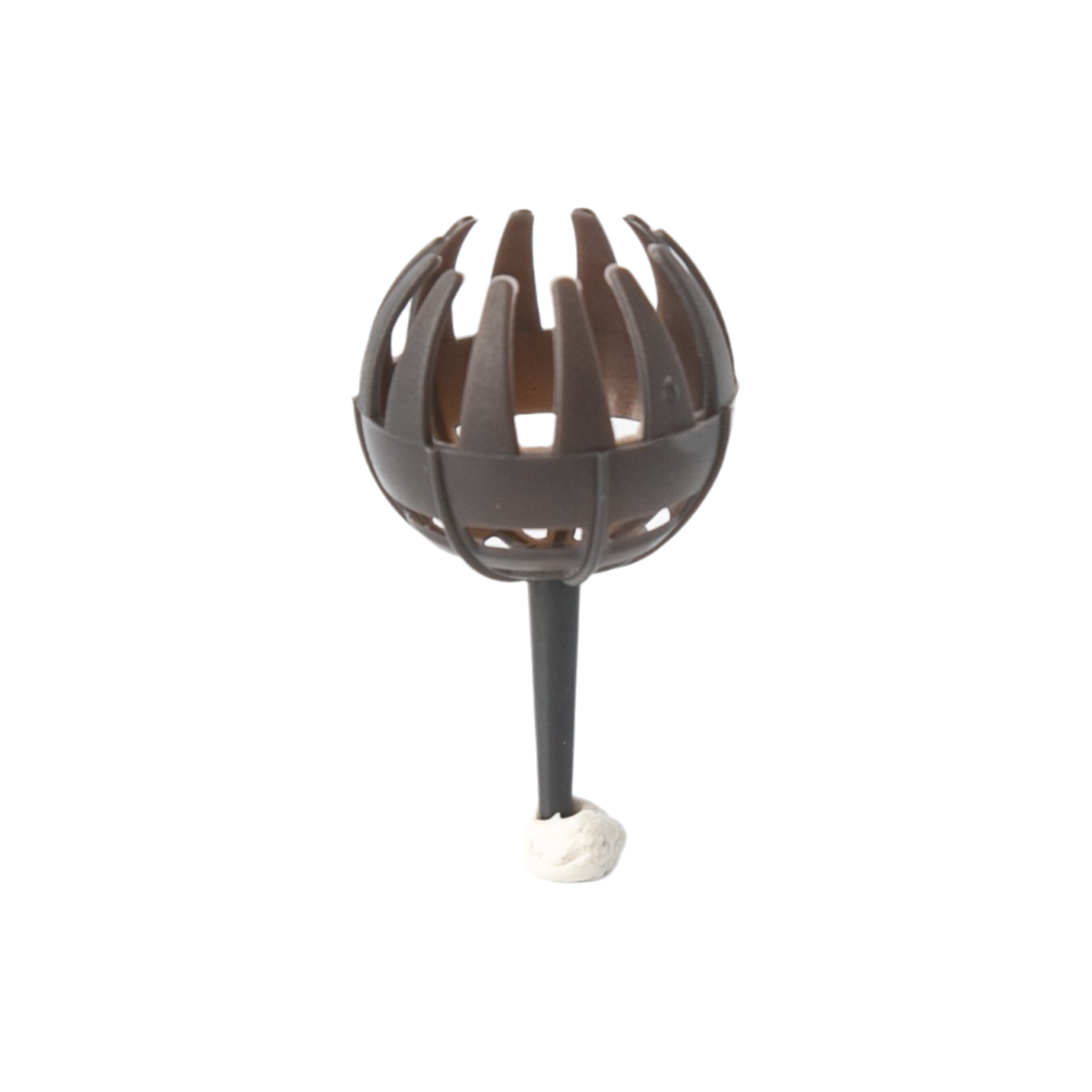 50 Pack Fertiliser Baskets with Ground Spikes (Brown Small) - Reusable Garden