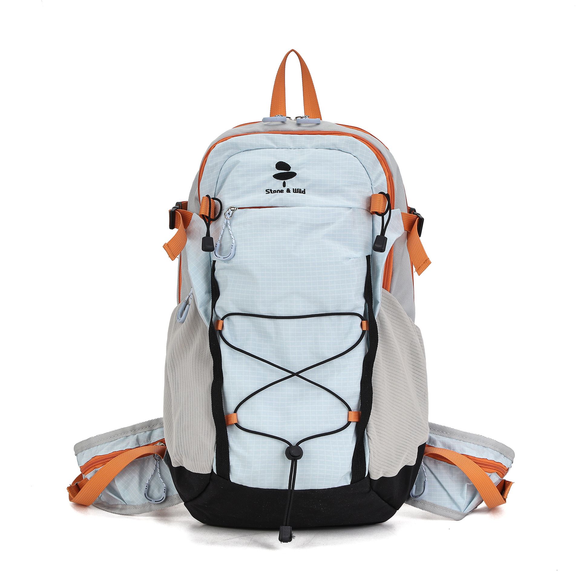 Lightweight Hiking Backpack 20L Light Blue-gray - Ultralight Oxford Cloth