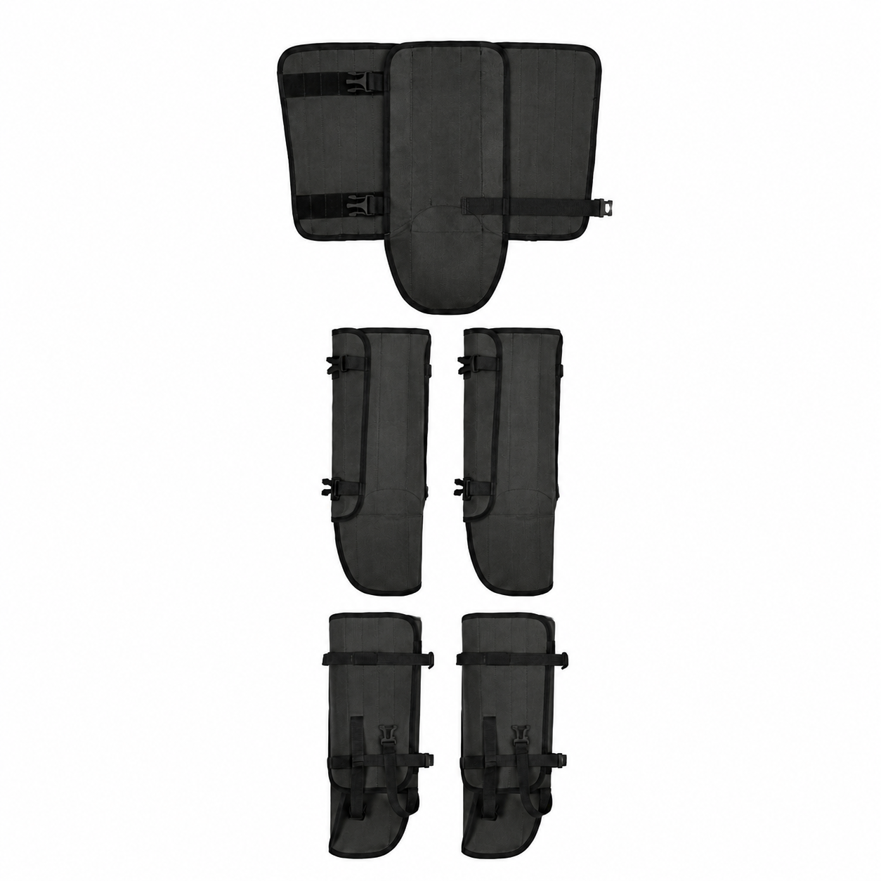 Waterproof Hiking Gaiters Black - 3 Layer Nylon Leg and Boot Covers with view 2