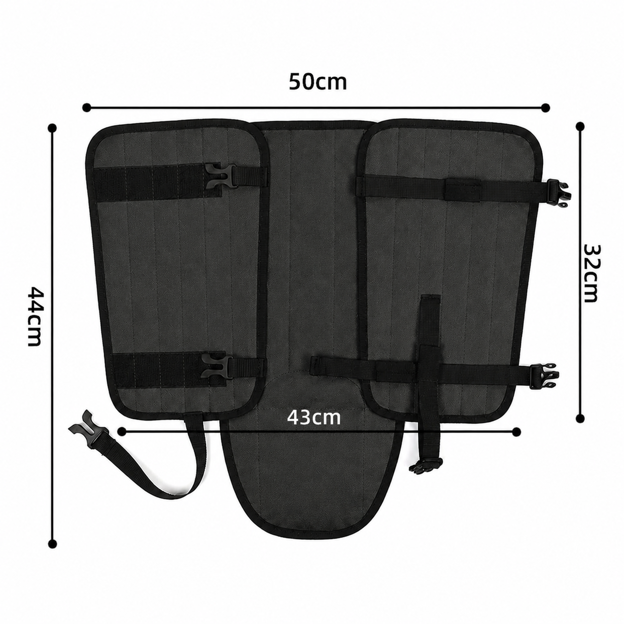 Waterproof Hiking Gaiters Black - 3 Layer Nylon Leg and Boot Covers with view 7