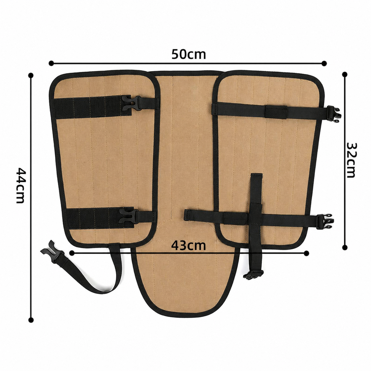 Waterproof Hiking Gaiters Khaki- 3 Layer Nylon Leg and Boot Covers with view 7
