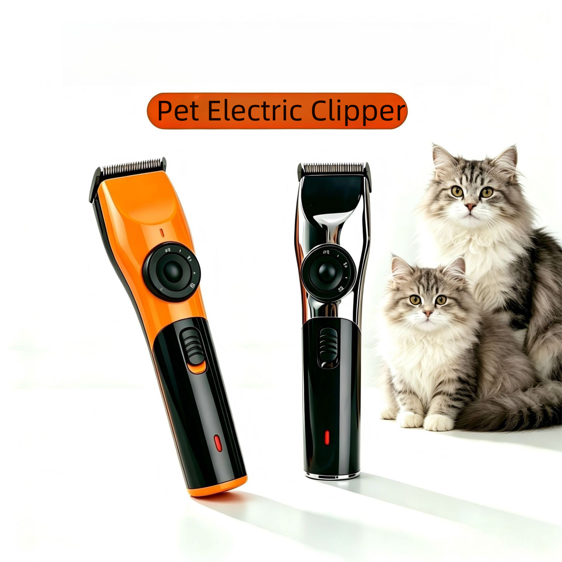 Black Rechargeable Pet Hair Clippers – Cordless Dog & Cat Grooming Trimmer view 3