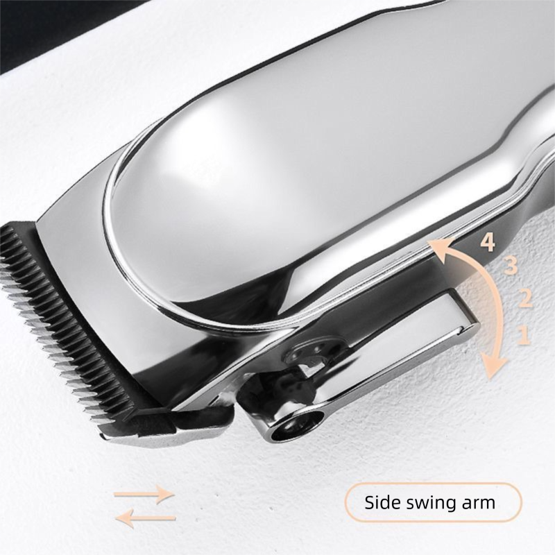 Black Rechargeable Pet Hair Clippers - 1200mAh Dog and Cat Grooming Trimmer view 2