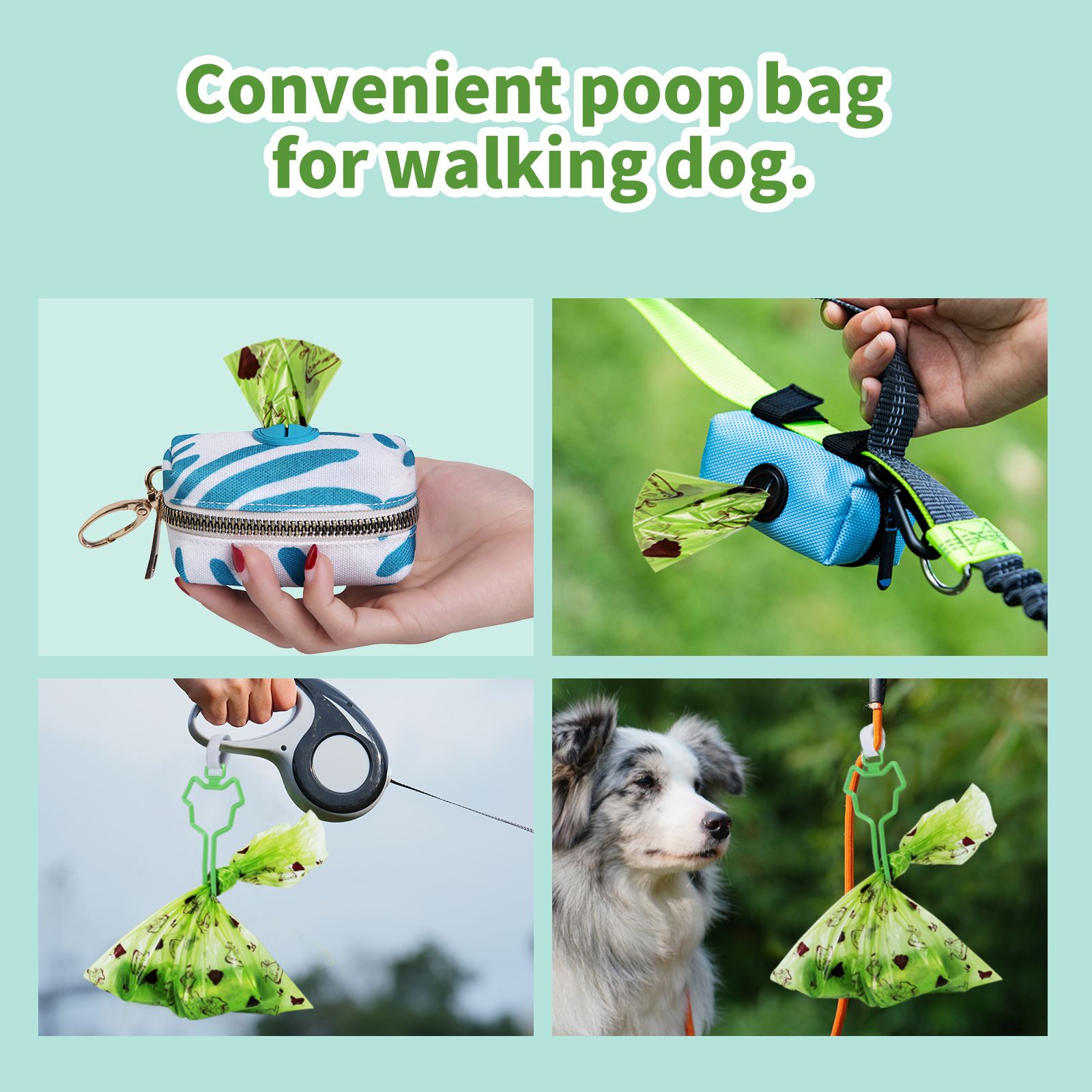 Degradable Dog Poop Bags with Dispenser - 16 Rolls Pet Waste Bags view 5