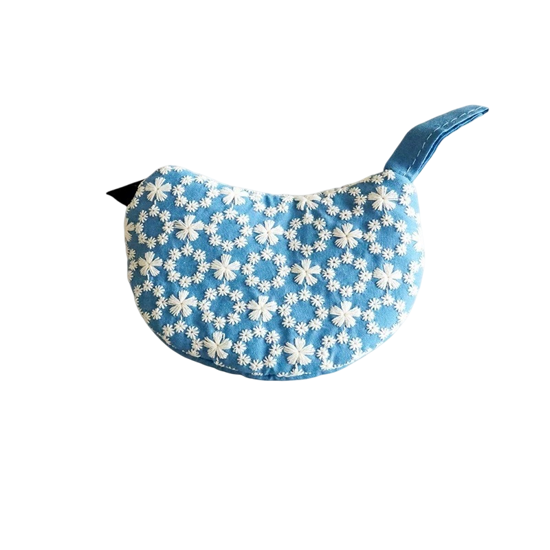 1 PCS Blue Bird Shaped Pot Lid Lifter Heat Resistant Cotton Potholder