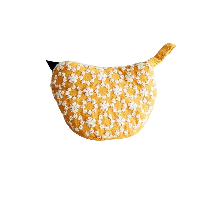 1 PCS Yellow Bird Shaped Pot Lid Lifter Heat Resistant Cotton Potholder