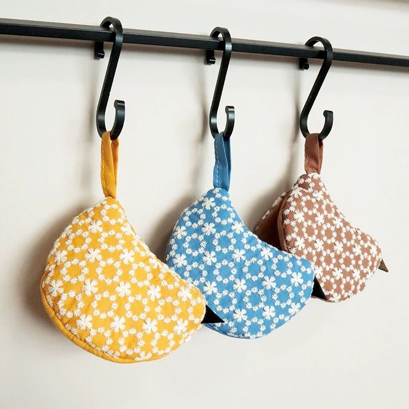 1 PCS Yellow Bird Shaped Pot Lid Lifter Heat Resistant Cotton Potholder view 5