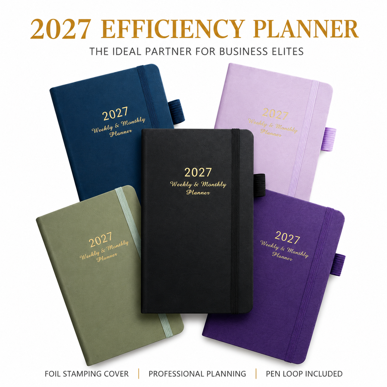 2027 Green Weekly & Monthly Planner - Compact 18 x 10 cm English Schedule Book view 4