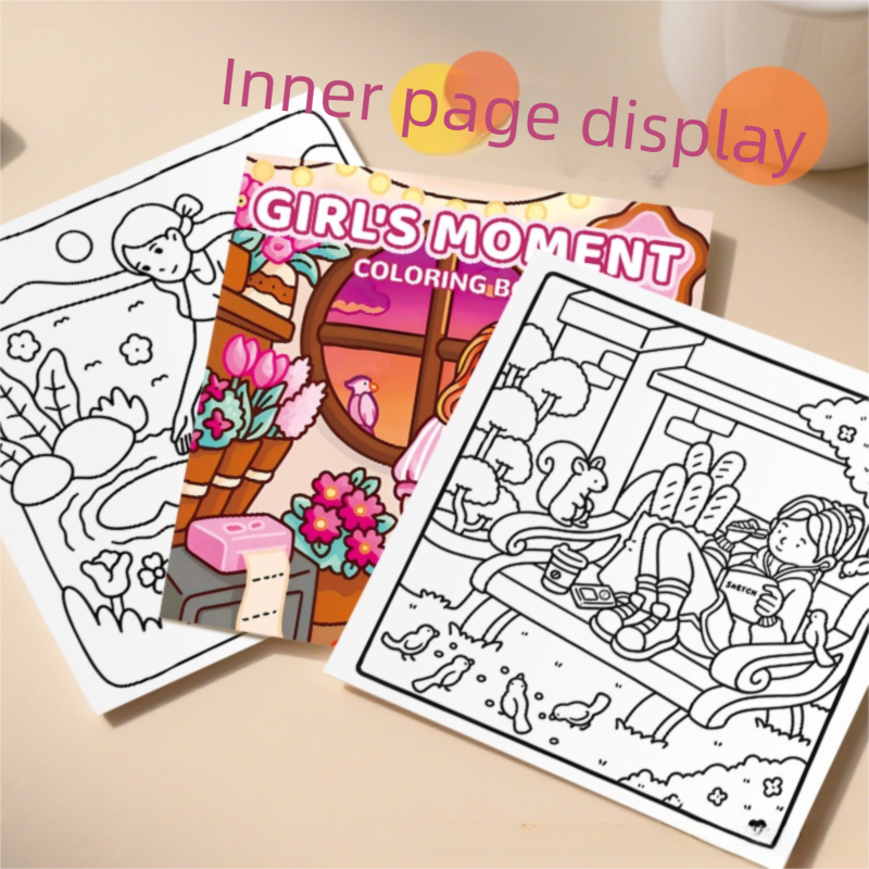 Relaxing Lifestyle Colouring Book - 20 x 20 cm Square Creative Colouring and view 3